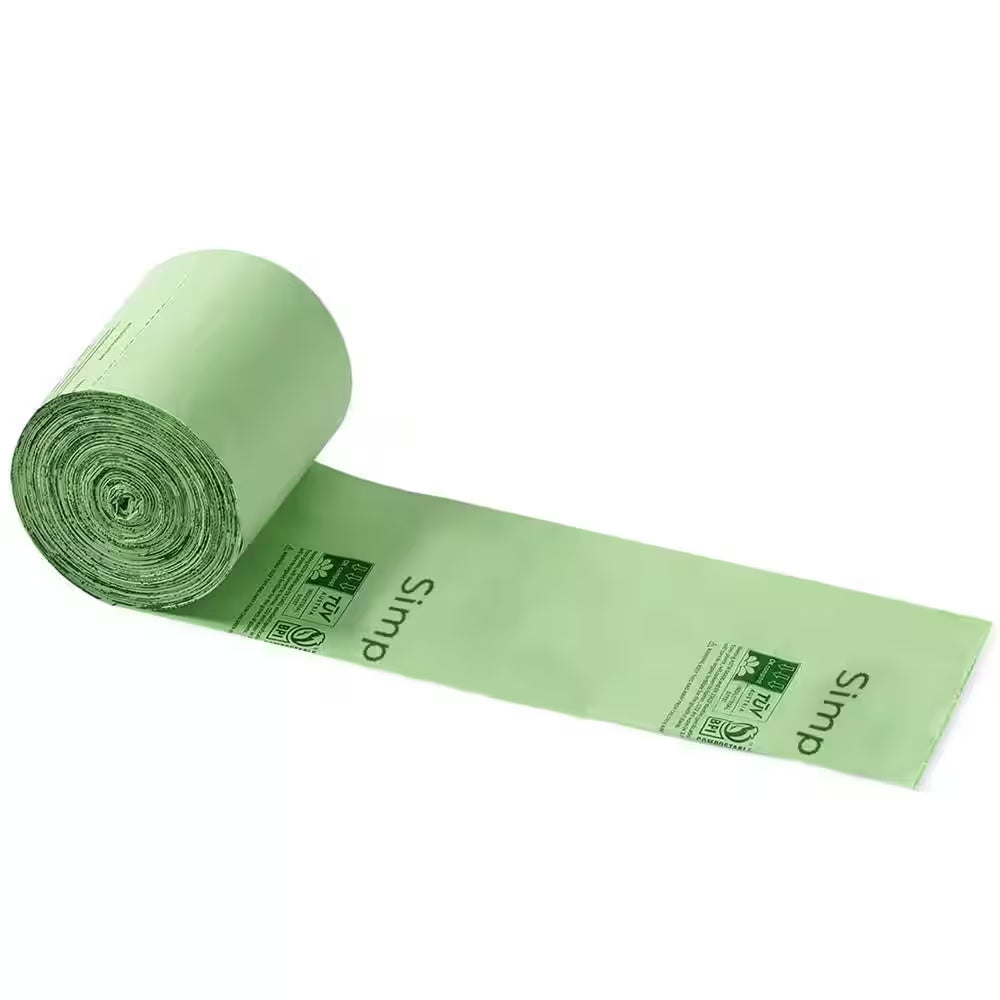 SUPERBIO Compostable Trash Bags – 13 Gallon (22.8" x 36.6"), 50 Bags per Roll