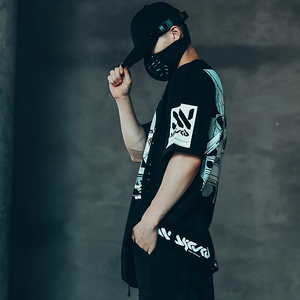 Sim9003 Double X Cyberpunk Tee - Concordia Style Boutique