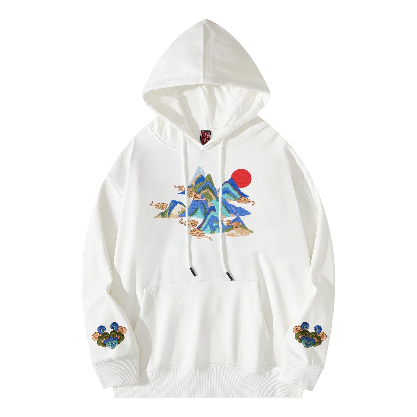KH9232 Mountains Embroidery Hoodie - Concordia Style Boutique
