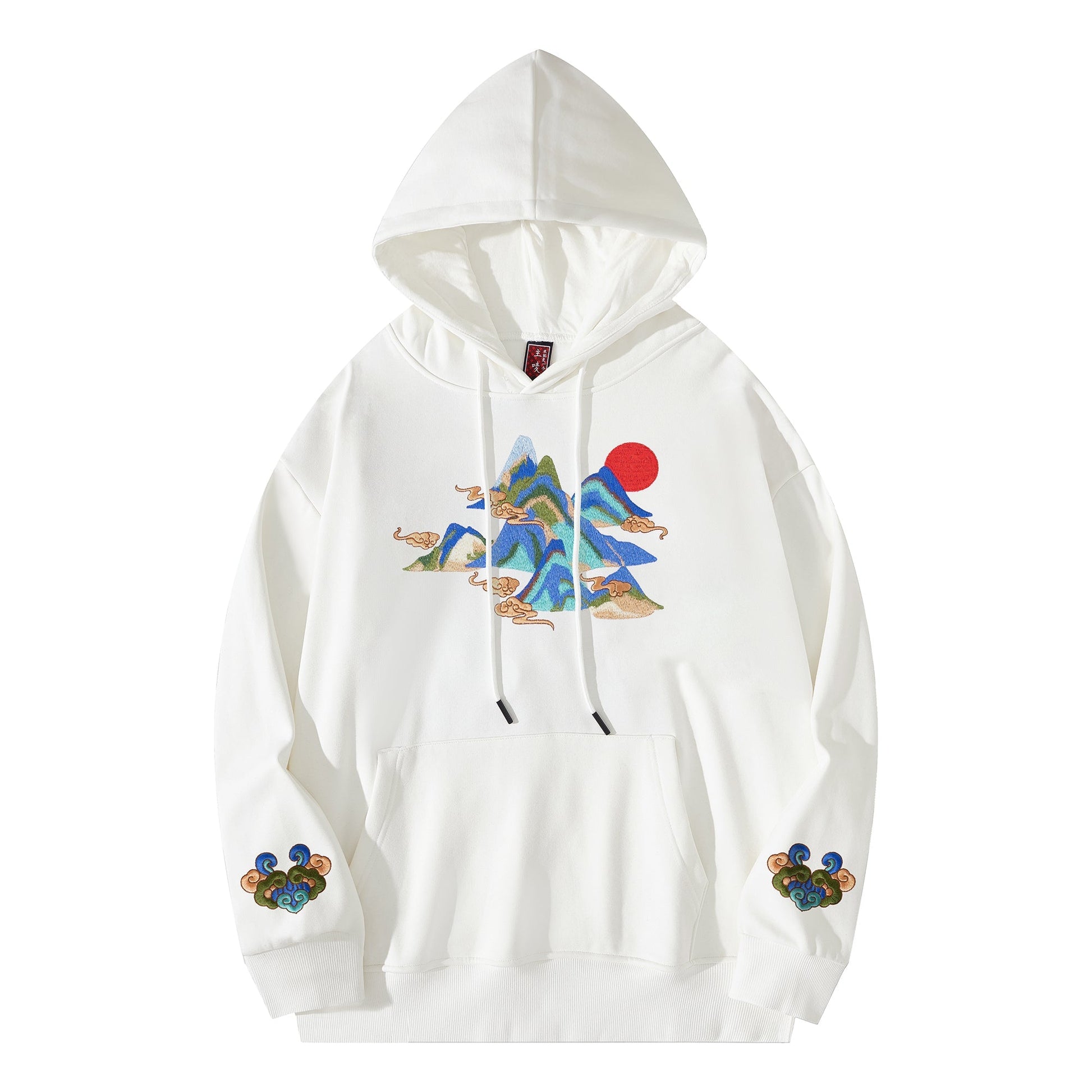 KH9232 Mountains Embroidery Hoodie - Concordia Style Boutique
