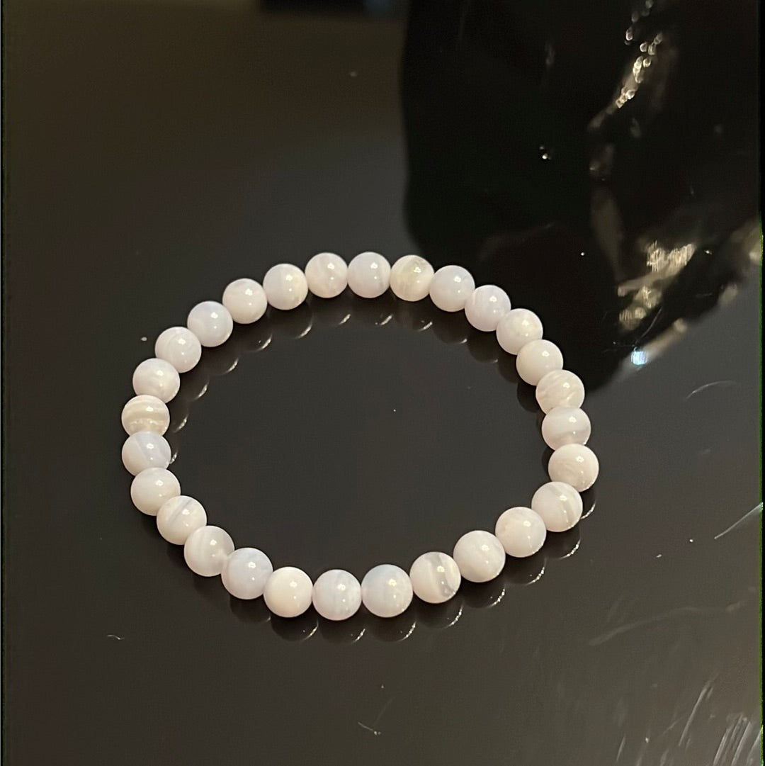 Blue Lace Agate Bracelet - Concordia Style Boutique