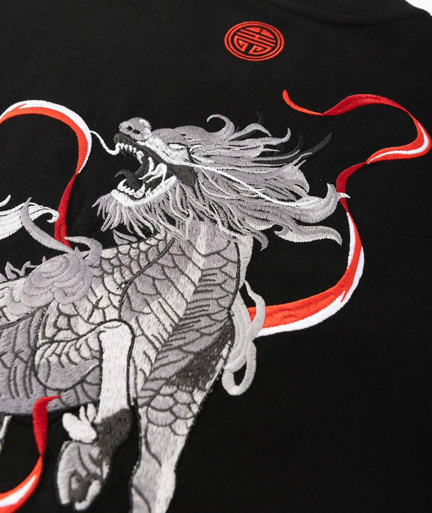 KH755 Raging Kirin Embroidery Tee - Concordia Style Boutique
