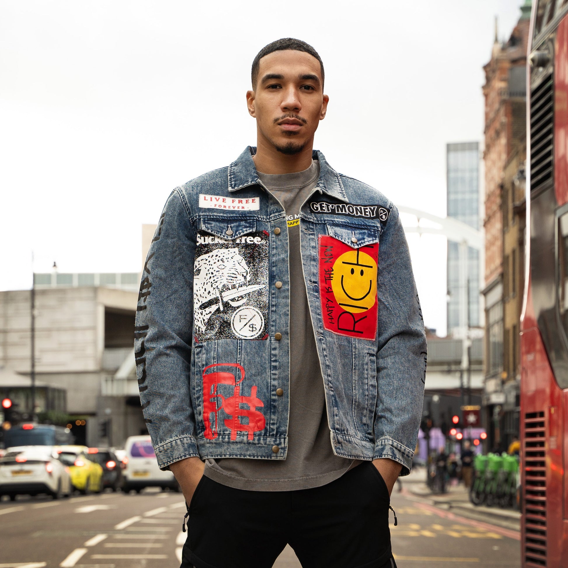 New Rich Denim Jacket (Denim) - Concordia Style Boutique