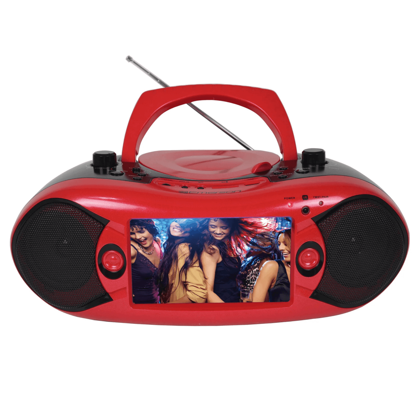 Emerson 7" Bluetooth DVD Boombox with AMFM Radio & Digital TV