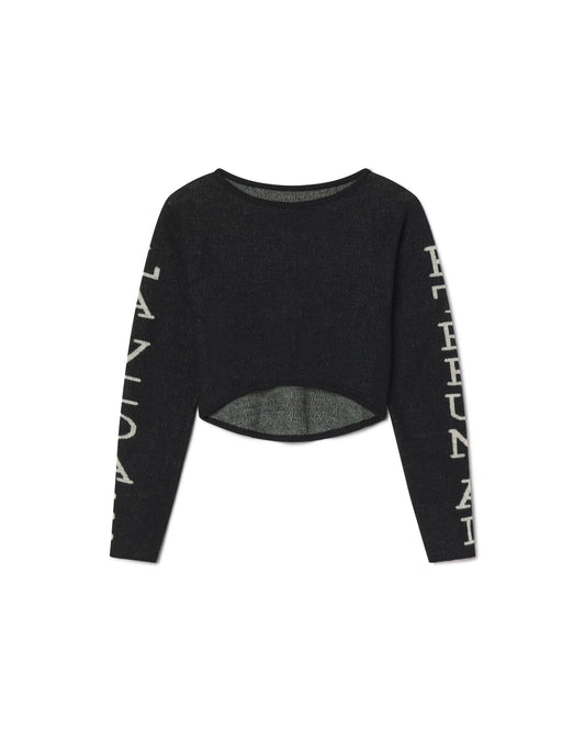 La Vida Knit Crop Onyx