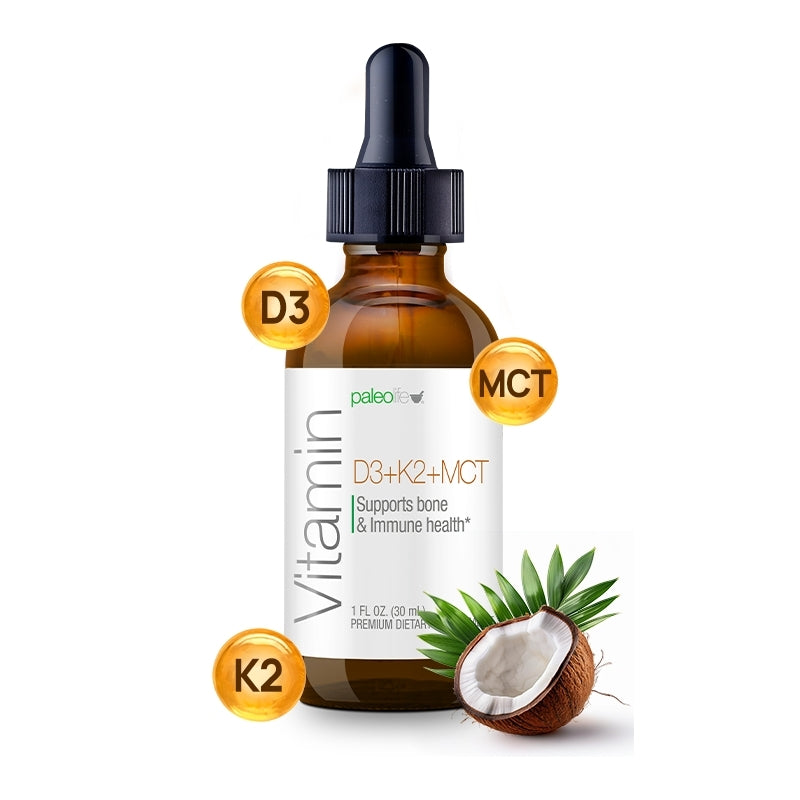 Vitamin D3+K2+MCT Oil - Premium Supplements from Paleolf.us - Just $29.99! Shop now at Concordia Style Boutique