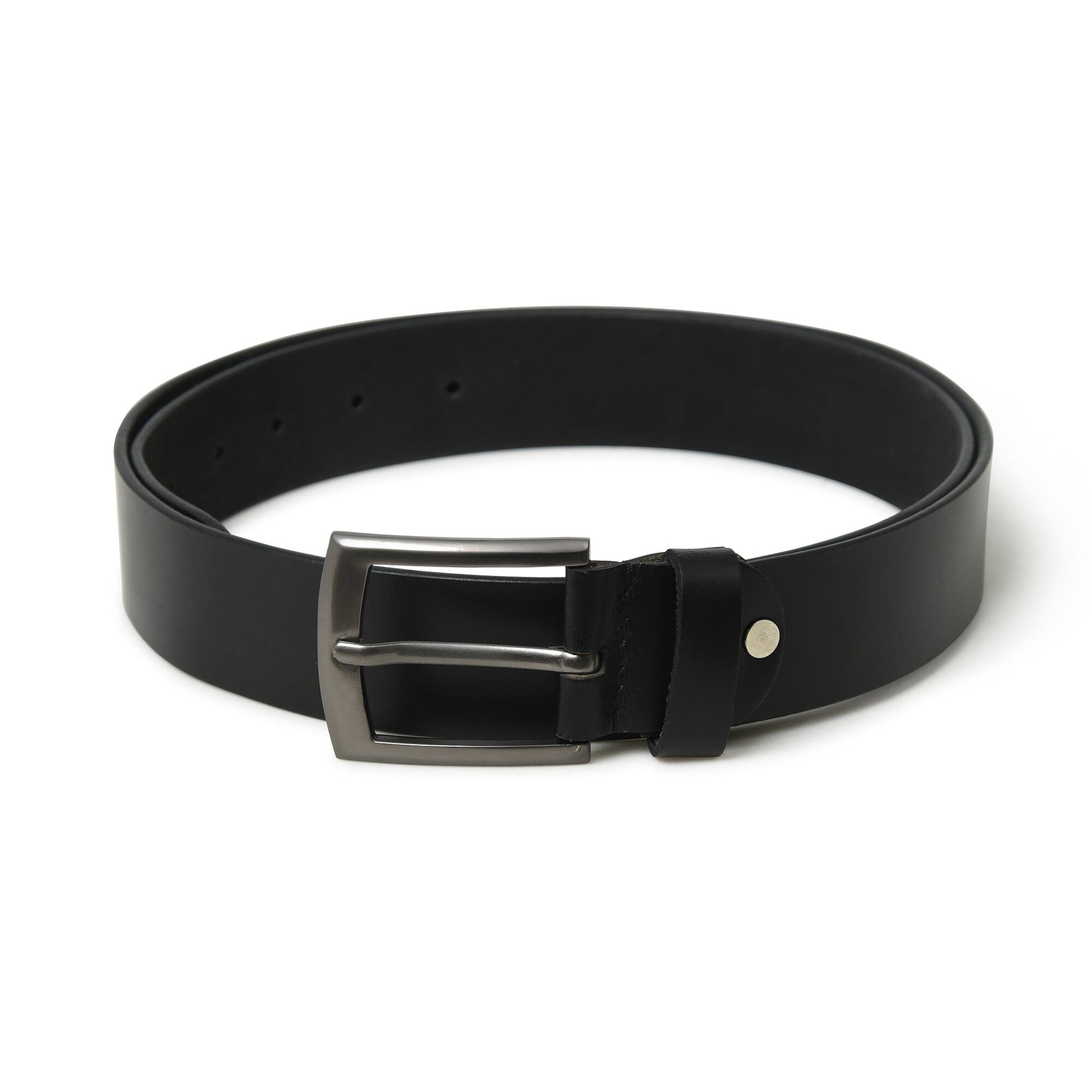 Minimalist Black Leather Belt - Concordia Style Boutique