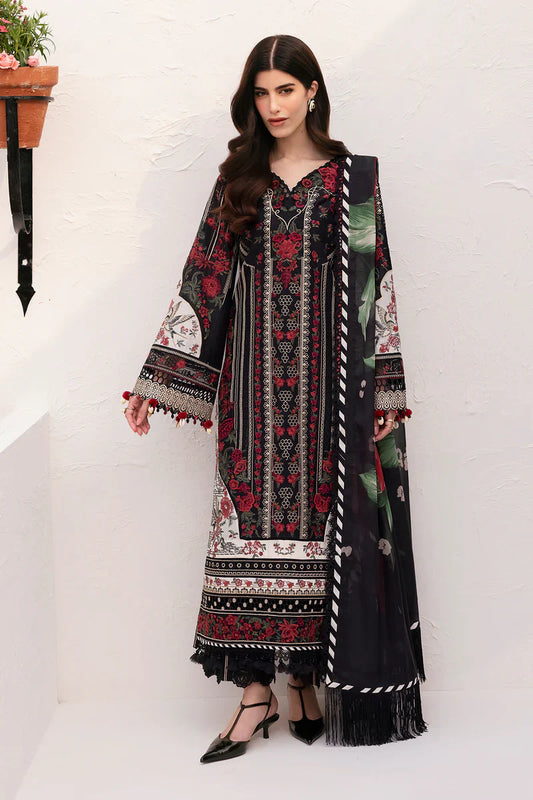 Baroque - BEL-25-D01 3 Piece Embroidered Stitched Lawn Suit