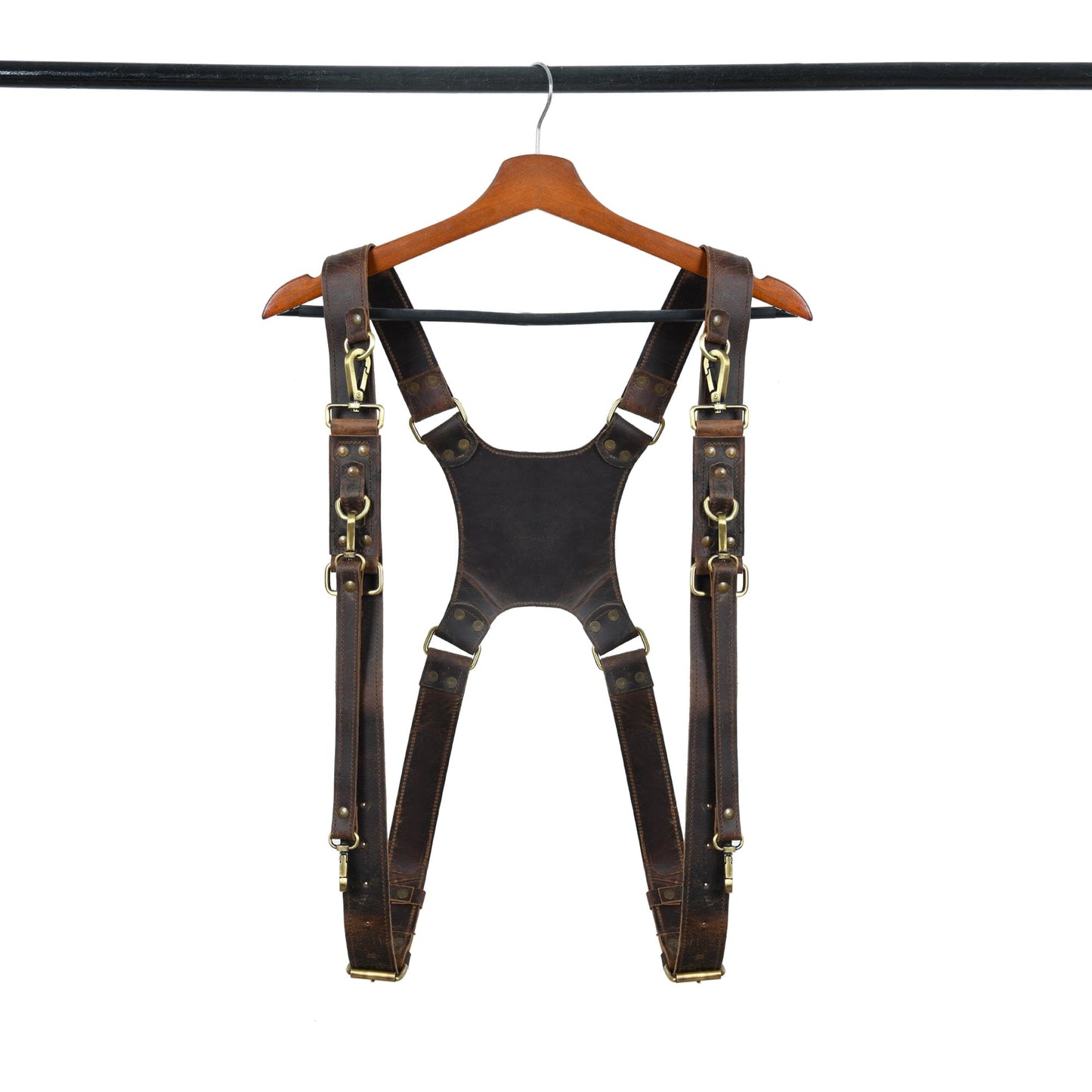Buffalo Leather Dual Camera Harness - Concordia Style Boutique