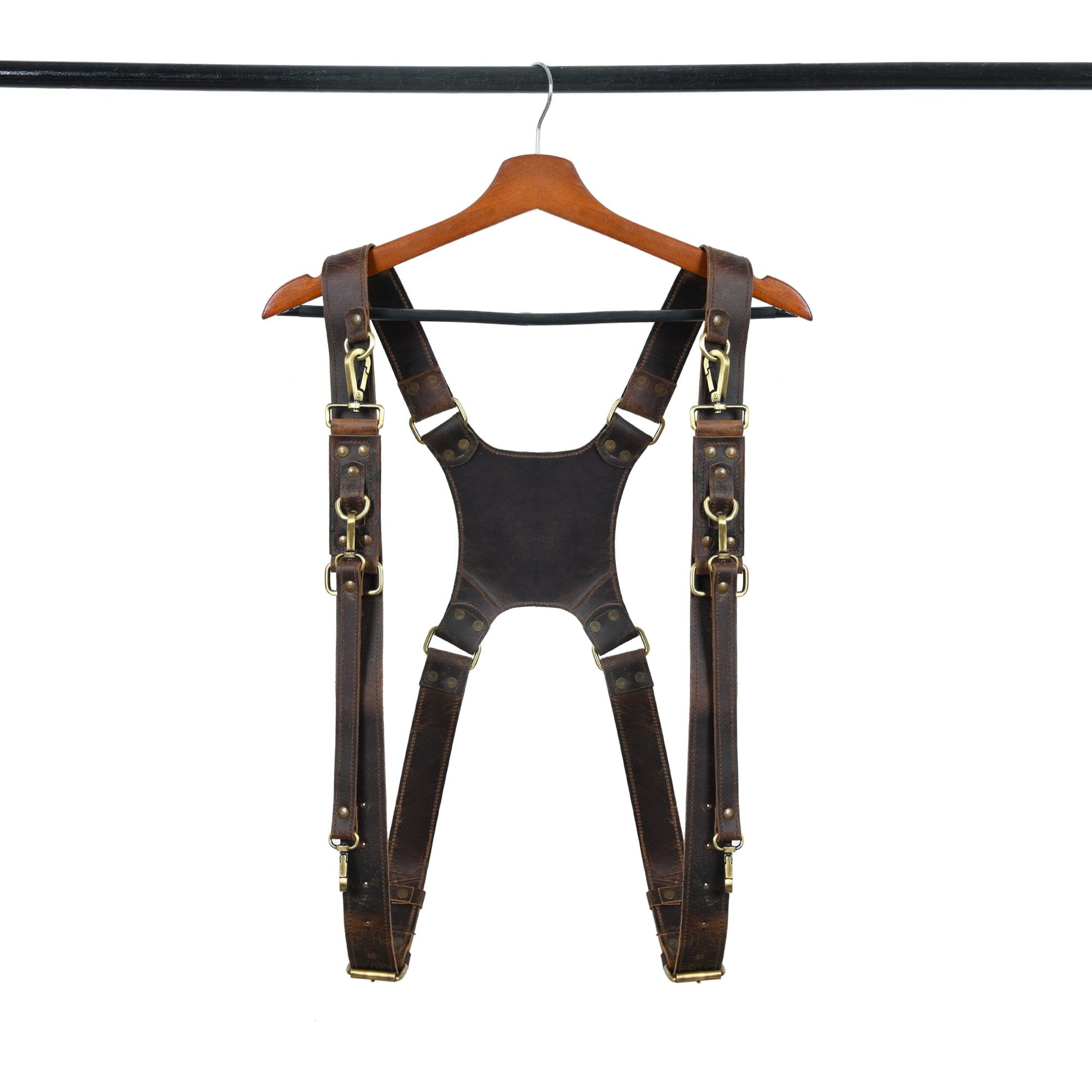 Buffalo Leather Dual Camera Harness - Concordia Style Boutique