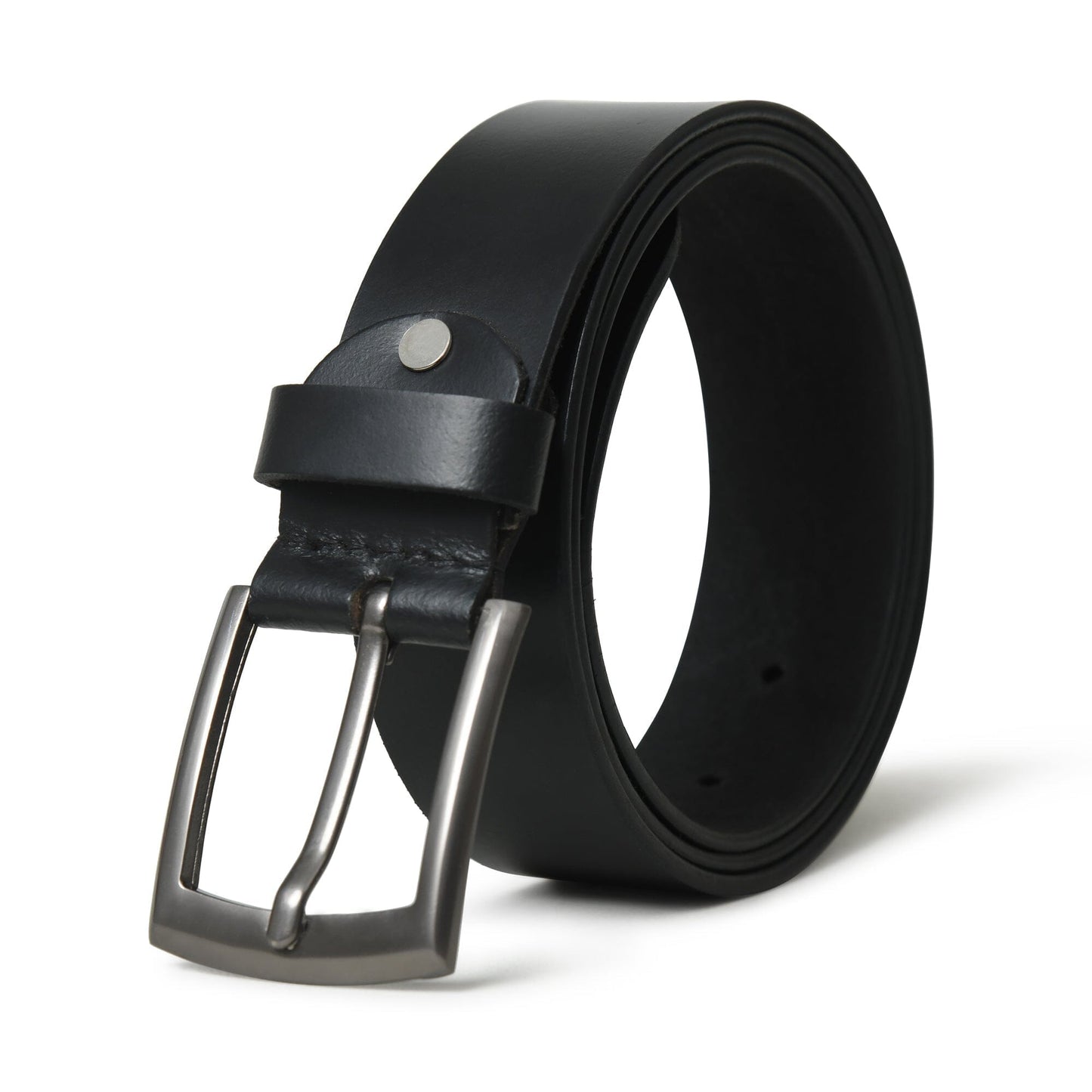 Minimalist Black Leather Belt - Concordia Style Boutique