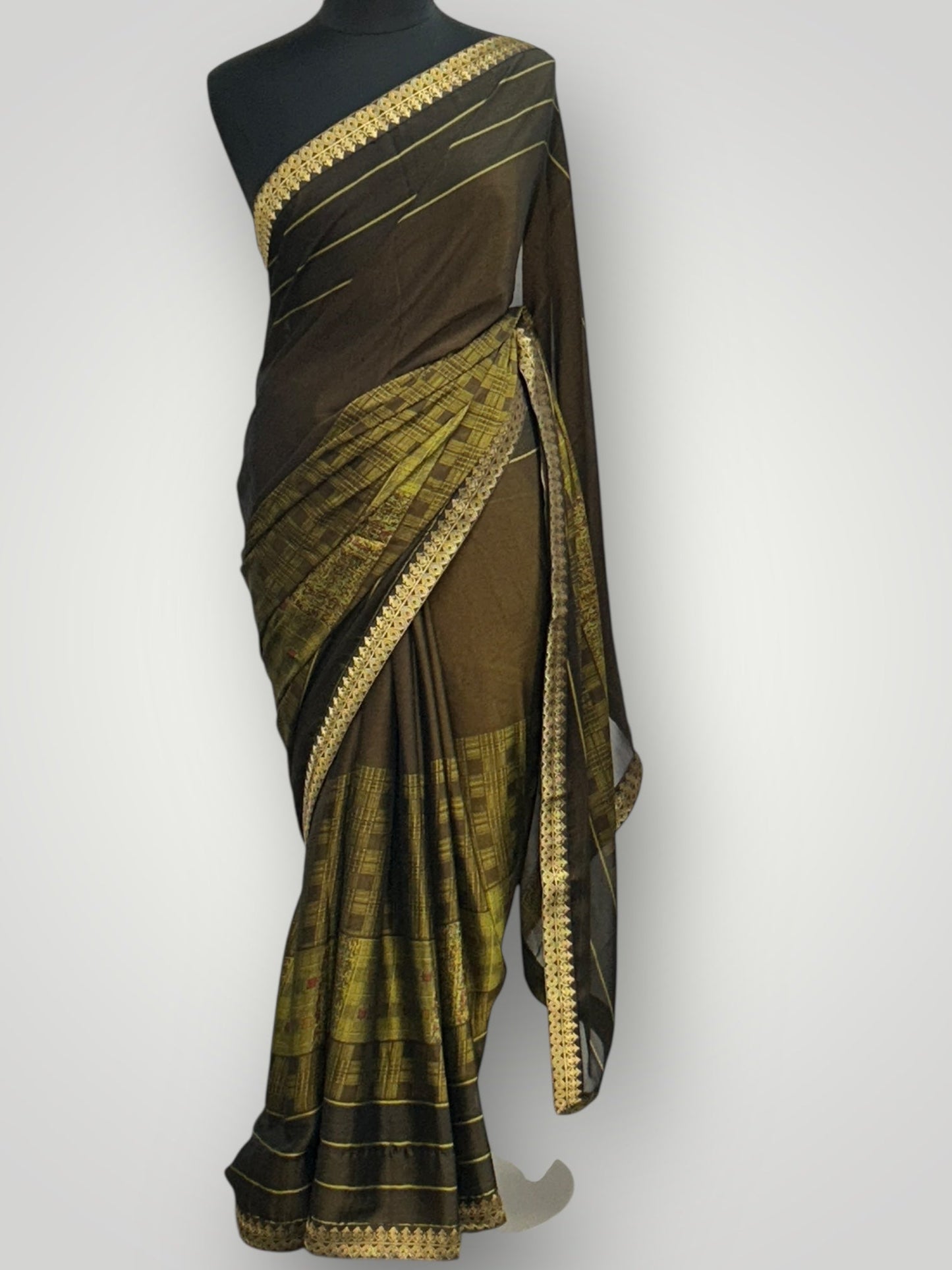 Chiffon silk saree