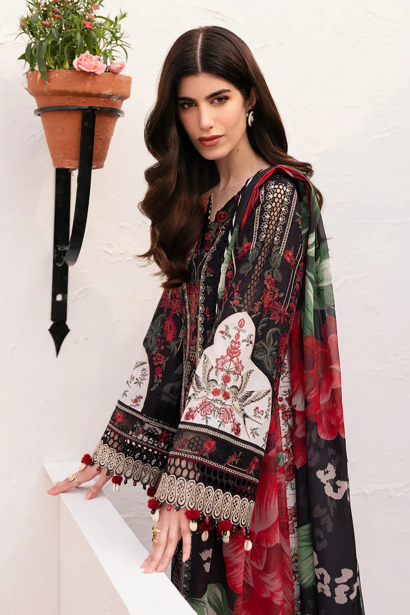 Baroque - BEL-25-D01 3 Piece Embroidered Stitched Lawn Suit
