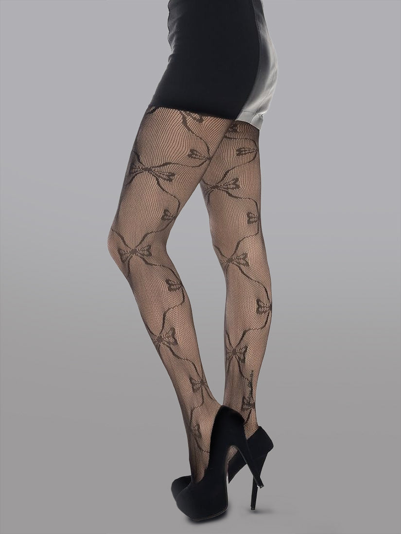 Butterfly Lace Thigh High Fishnet Stockings - Concordia Style Boutique