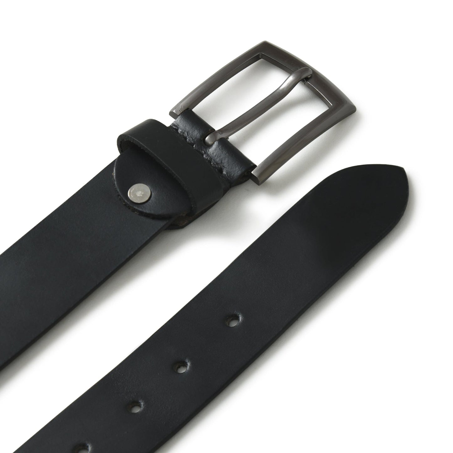 Minimalist Black Leather Belt - Concordia Style Boutique