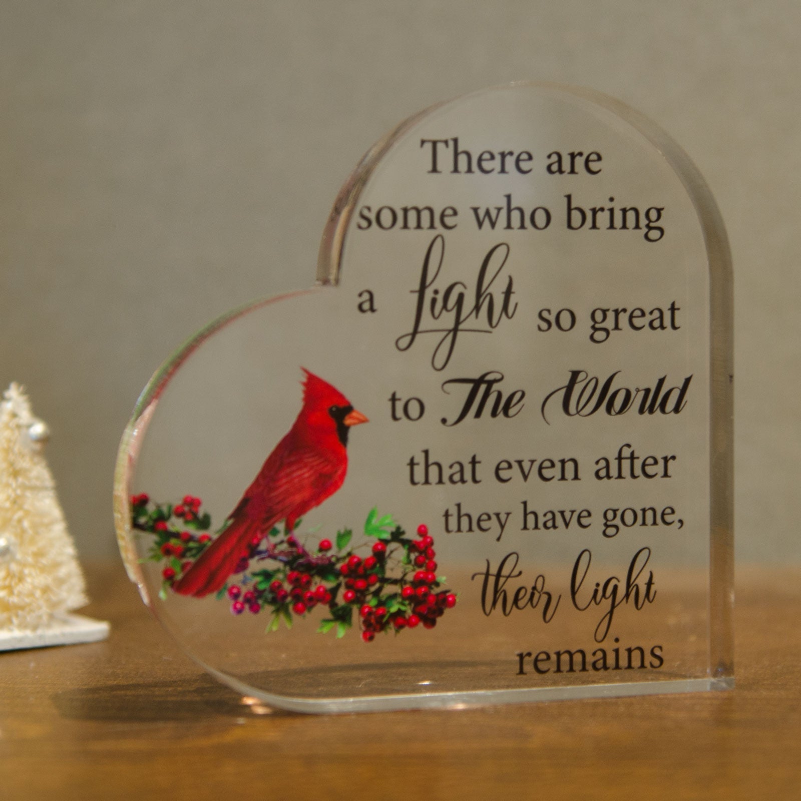 Acrylic Memorial Heart - Bring The Light - Concordia Style Boutique