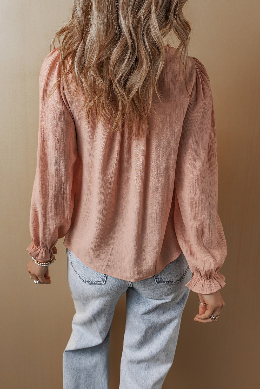 Angela Embroidered Flounce Sleeve Elegant Blouse - Concordia Style Boutique