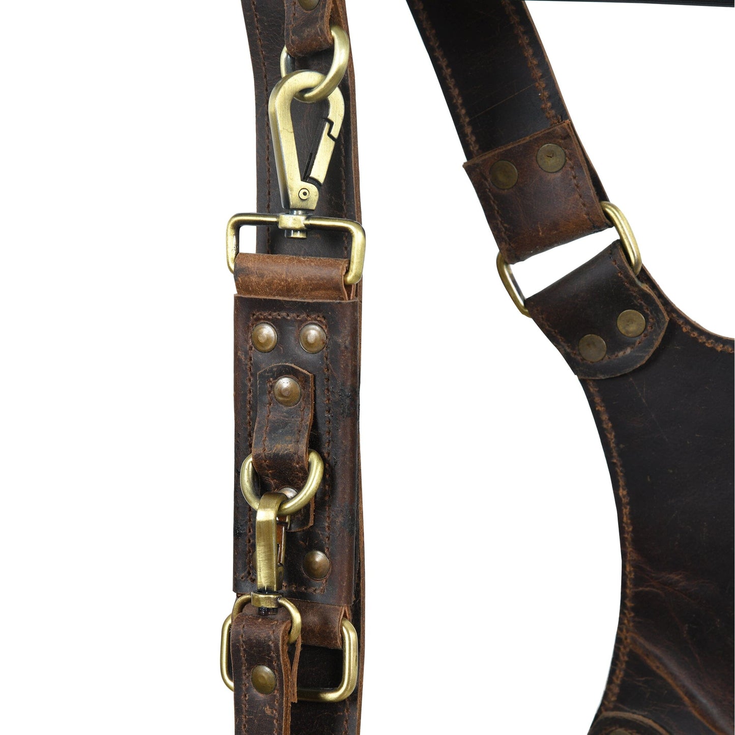 Buffalo Leather Dual Camera Harness - Concordia Style Boutique
