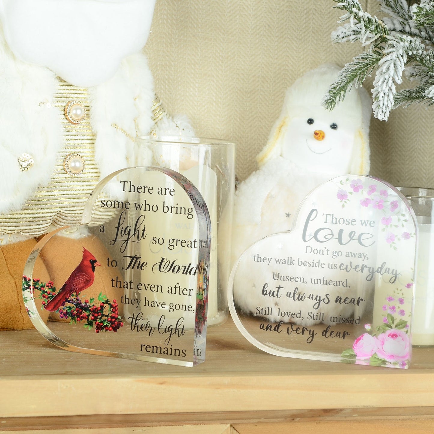 Acrylic Memorial Heart - Bring The Light - Concordia Style Boutique