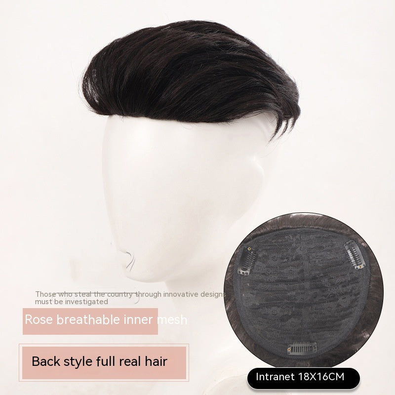 Men's Wig Big Invisible Hair Supplementing Piece - Premium wig from Concordia Style Boutique - Just $21.97! Shop now at Concordia Style Boutique