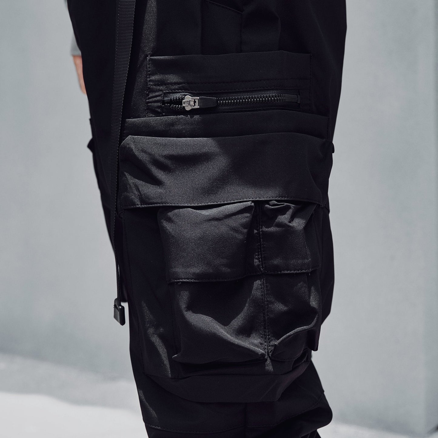 IBP442 Matte Black Cargo Joggers - Concordia Style Boutique