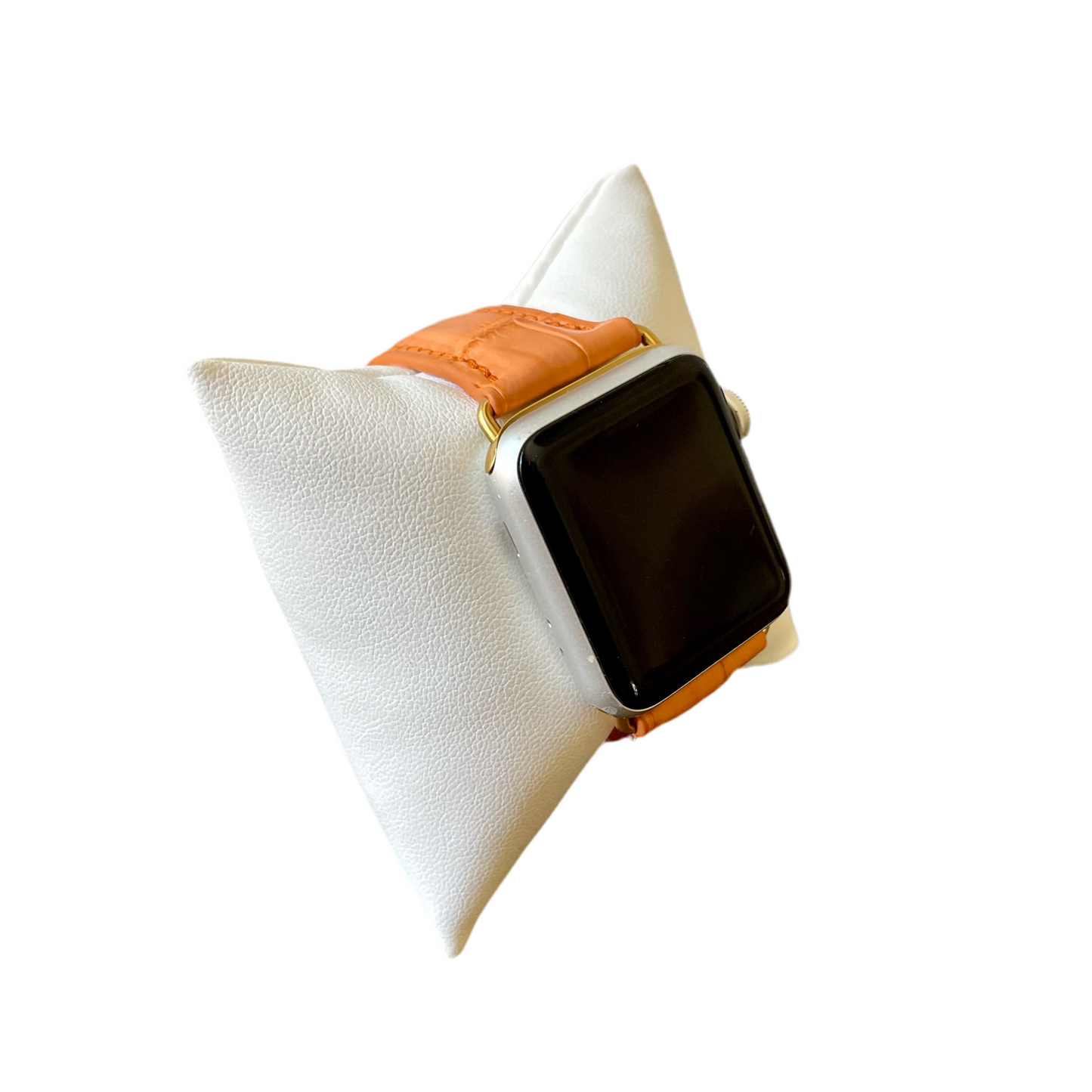 Apple Watch Band, Tangerine Matte Alligator