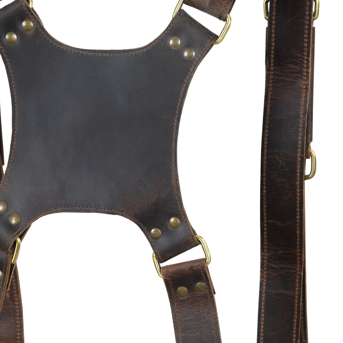 Buffalo Leather Dual Camera Harness - Concordia Style Boutique