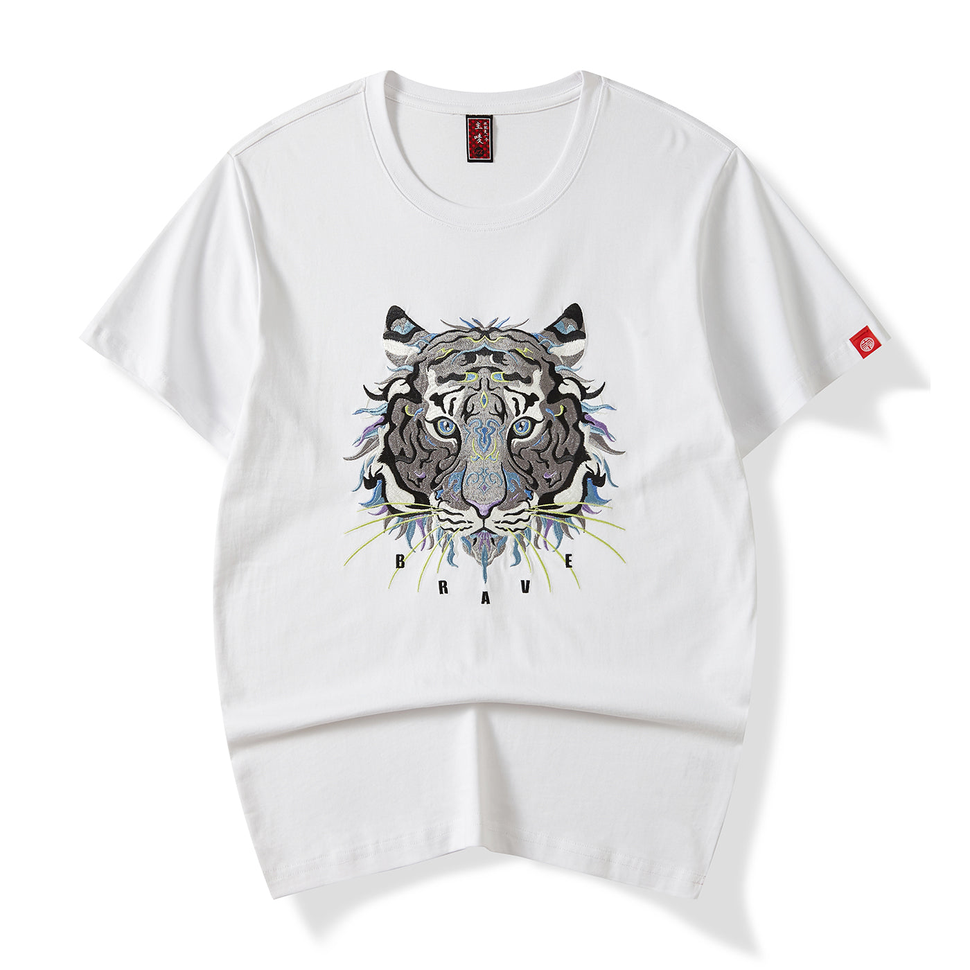 KH706 Great Tiger Embroidery Tee - Concordia Style Boutique