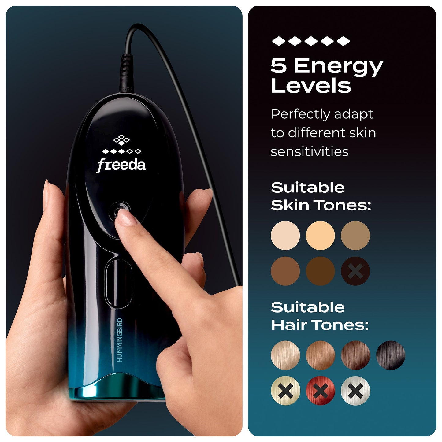 Freeda Hummingbird Hair Removal Device