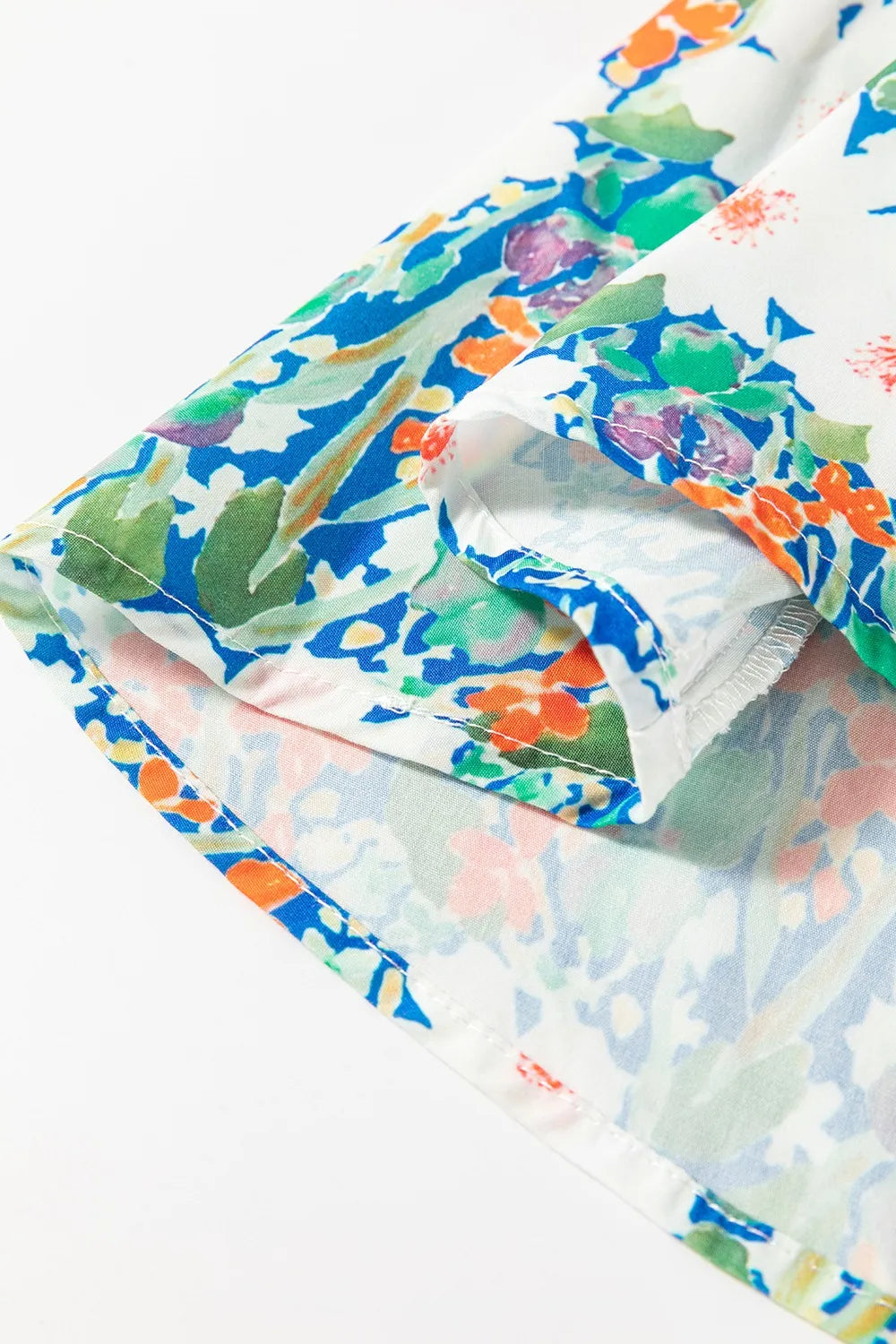 Floral Print Bow Applique Slit Sleeveless Peplum Blouse - Concordia Style Boutique