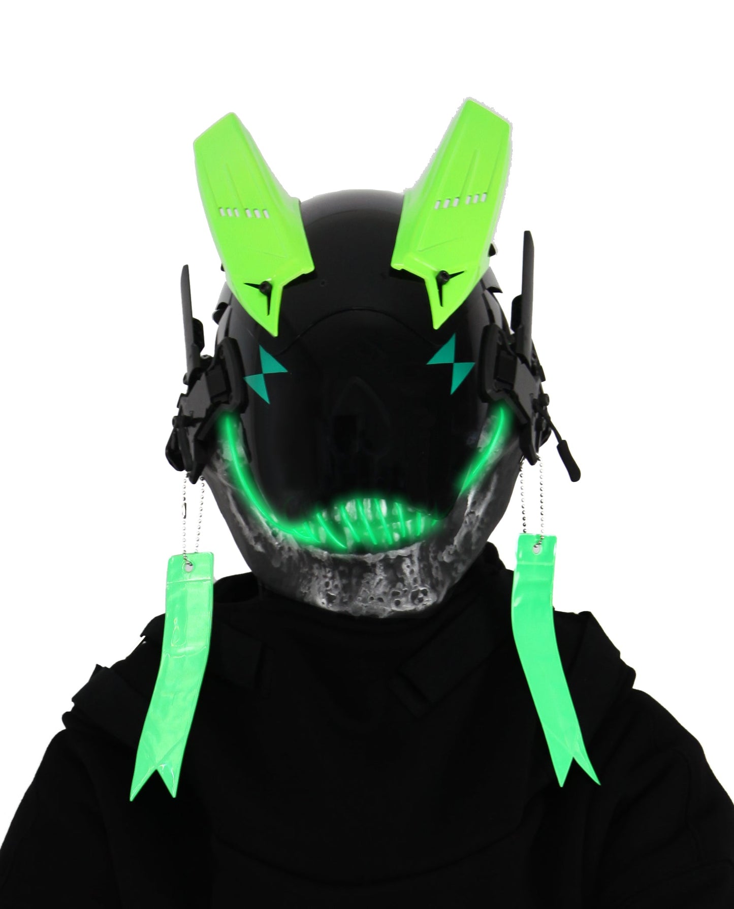 Green Skeleton Tech Mask - Concordia Style Boutique