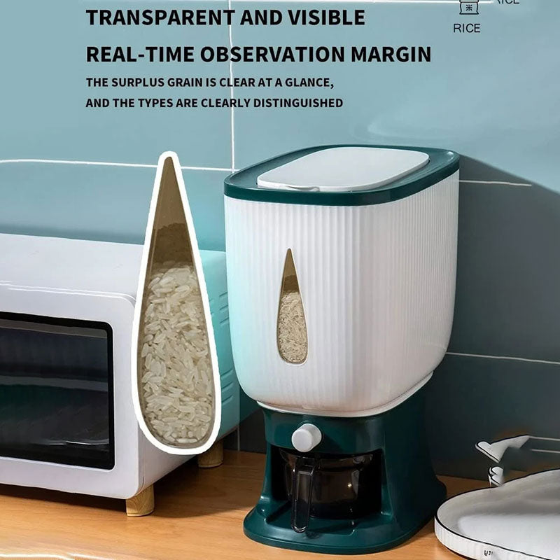 10 kg Rice Dispenser / Storage Container /Sealed Grain Cereal Dispenser & Storage Box