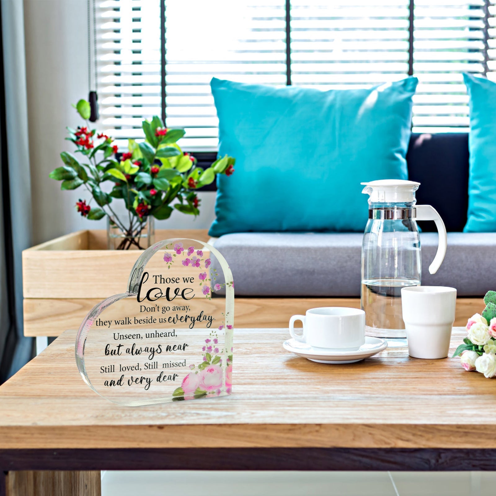 Acrylic Memorial Heart - Those We Love - Concordia Style Boutique