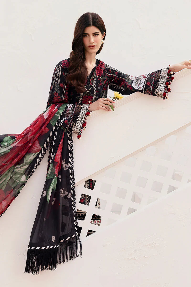 Baroque - BEL-25-D01 3 Piece Embroidered Stitched Lawn Suit