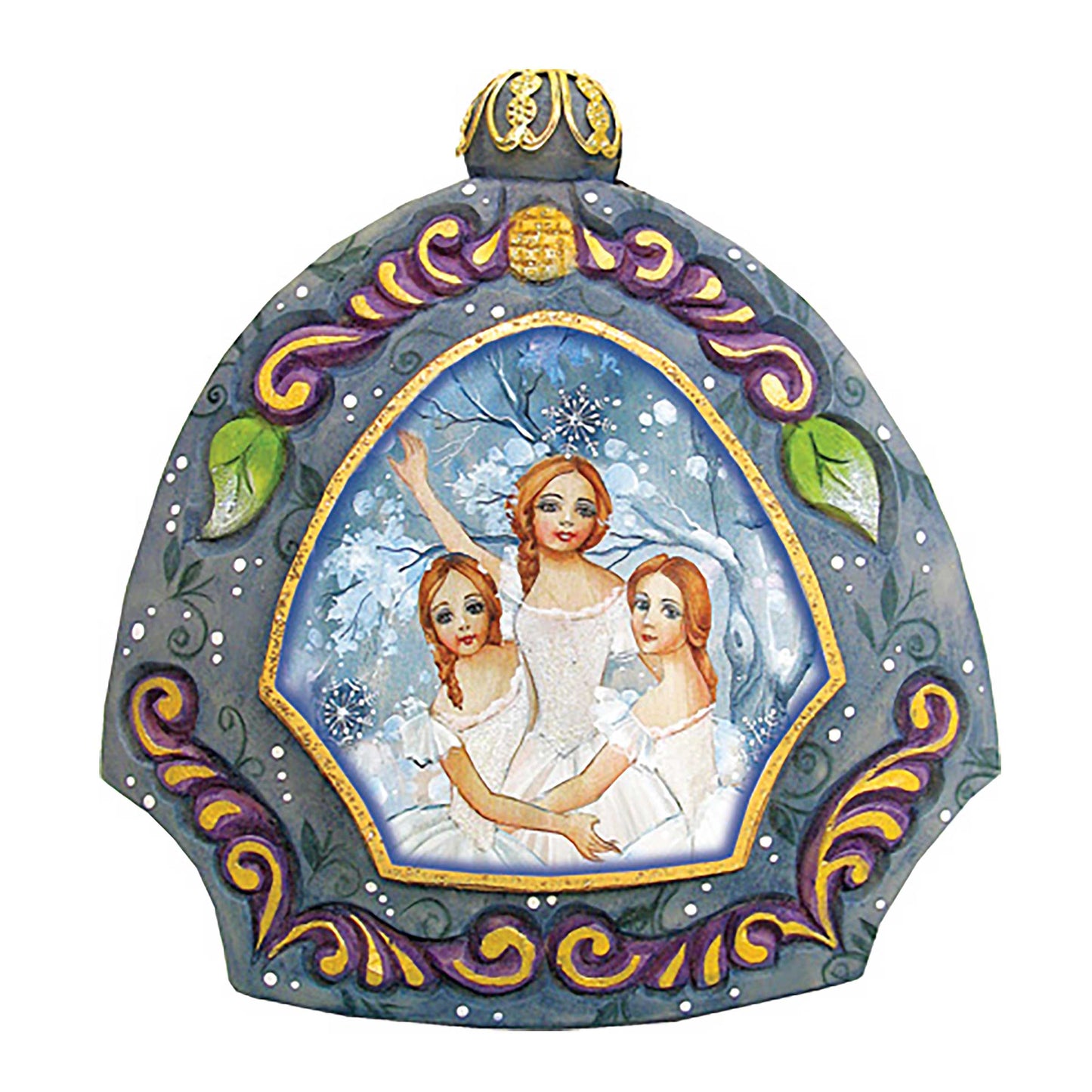 Nutcracker's Fairies Sculpted Hand-Painted Christmas Ornament by G. DeBrekht - Christmas Décor - 6102831