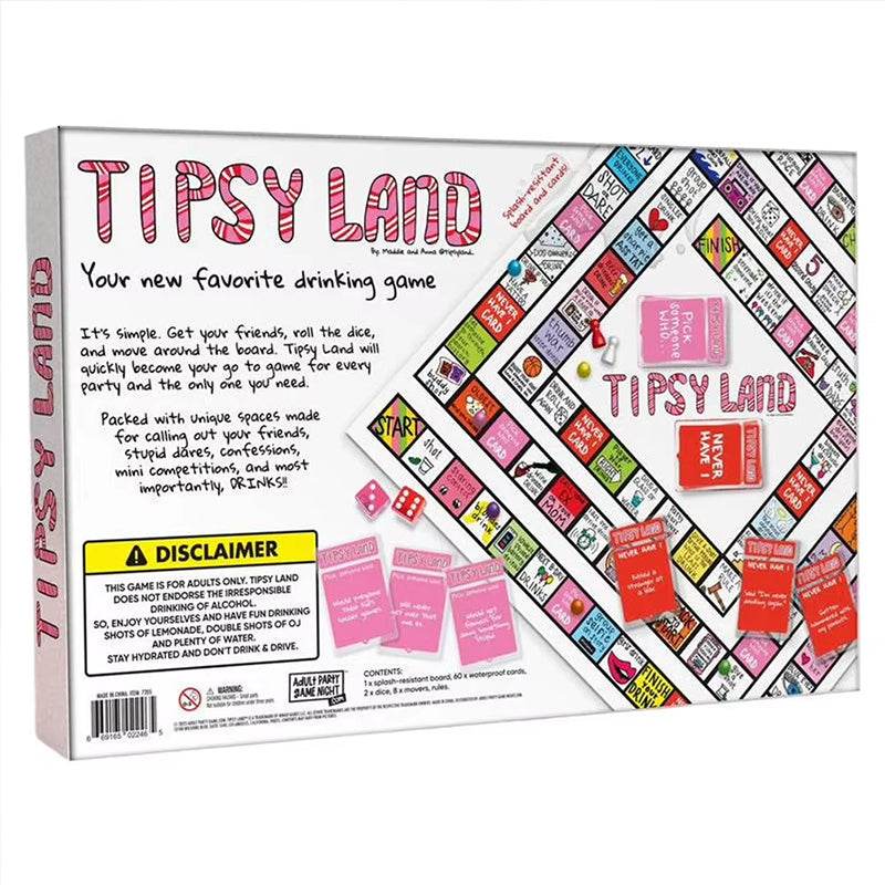 Tipsy Land Drinking Games: Interactive game - Concordia Style Boutique
