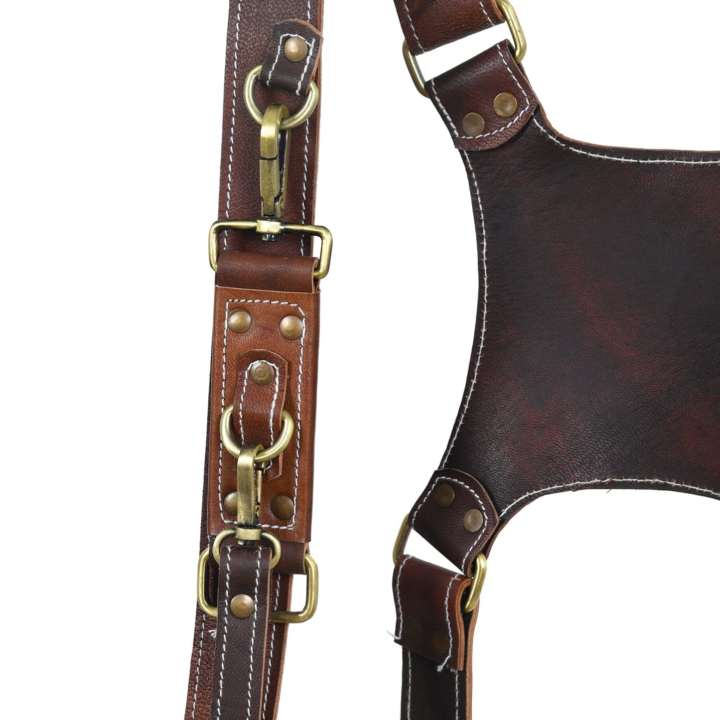 Goat Leather Dual Camera Harness - Concordia Style Boutique