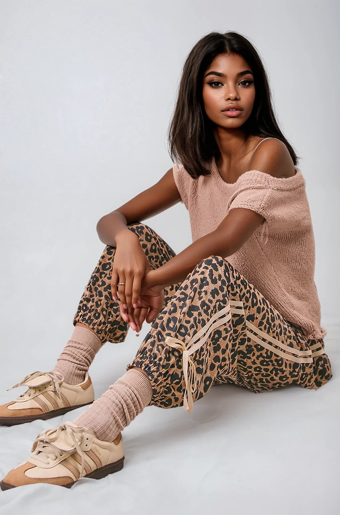 Wild Prowess Jogger – Leopard Luxe Waffle Knit