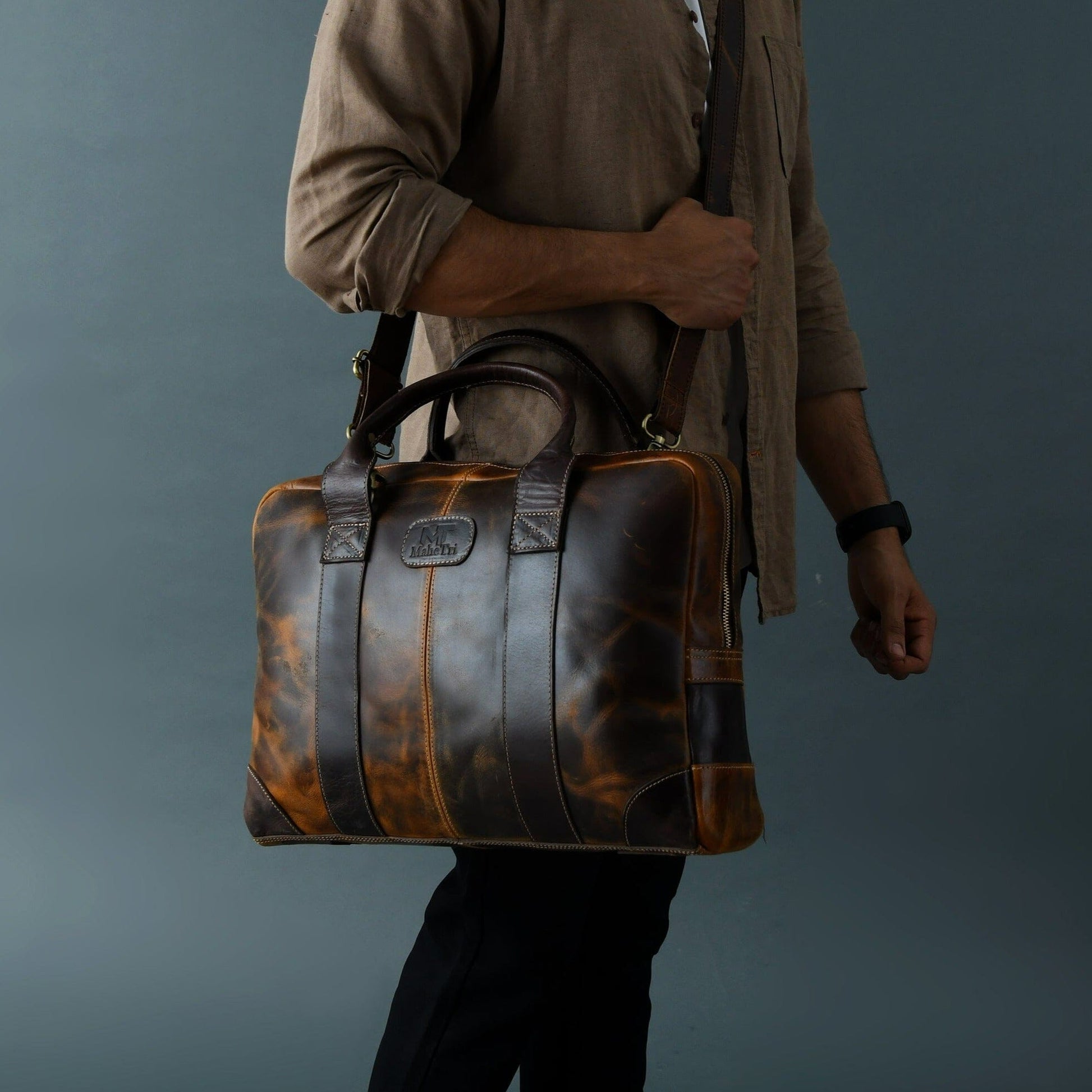 Brown Jefferson Briefcase - Concordia Style Boutique