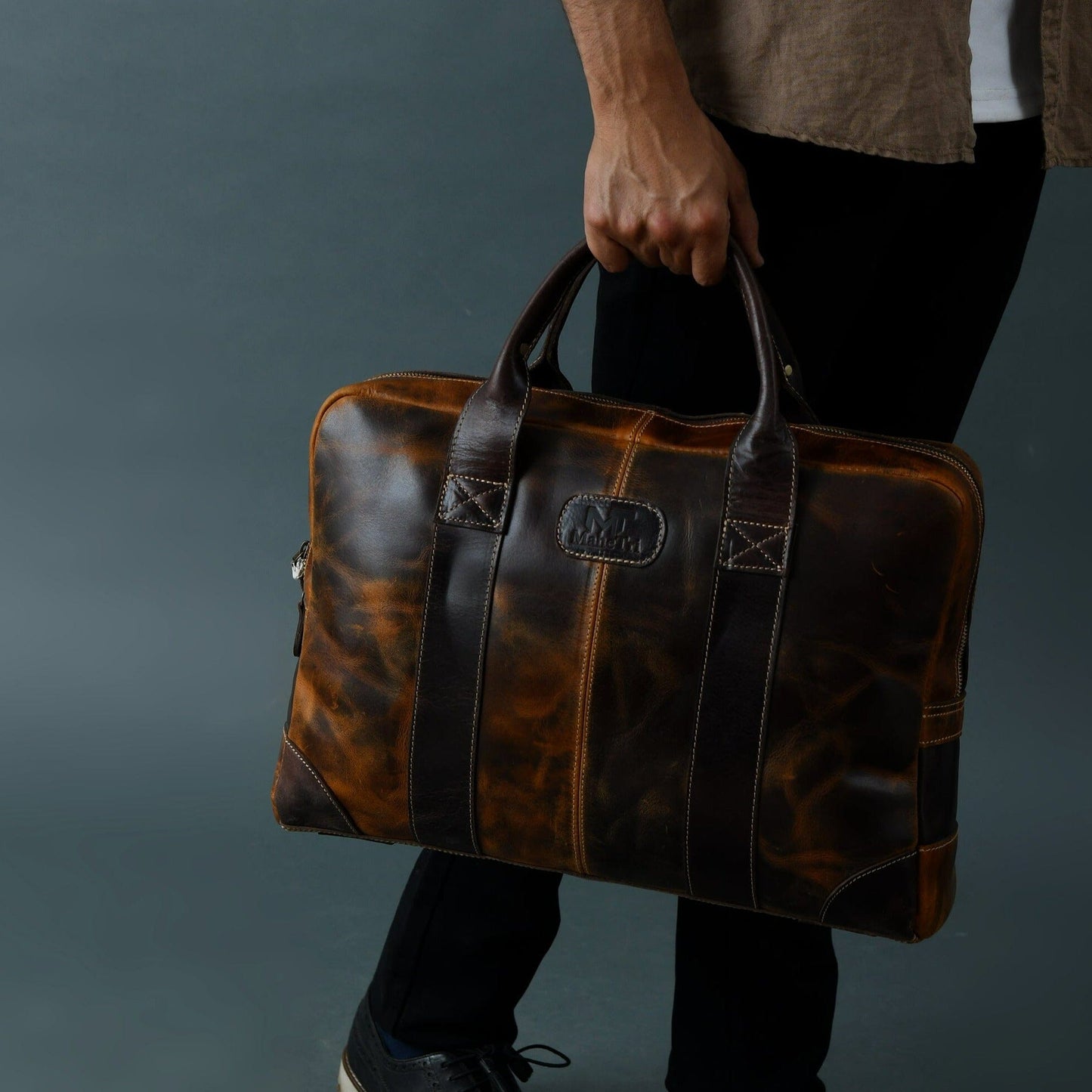 Brown Jefferson Briefcase - Concordia Style Boutique