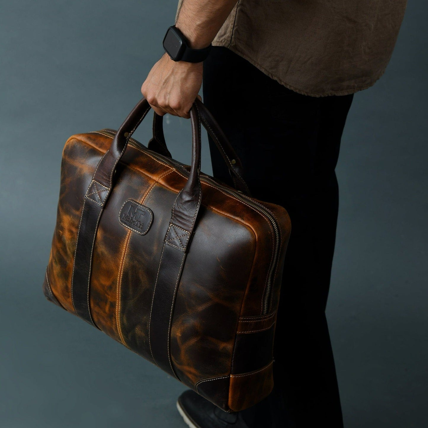 Brown Jefferson Briefcase - Concordia Style Boutique