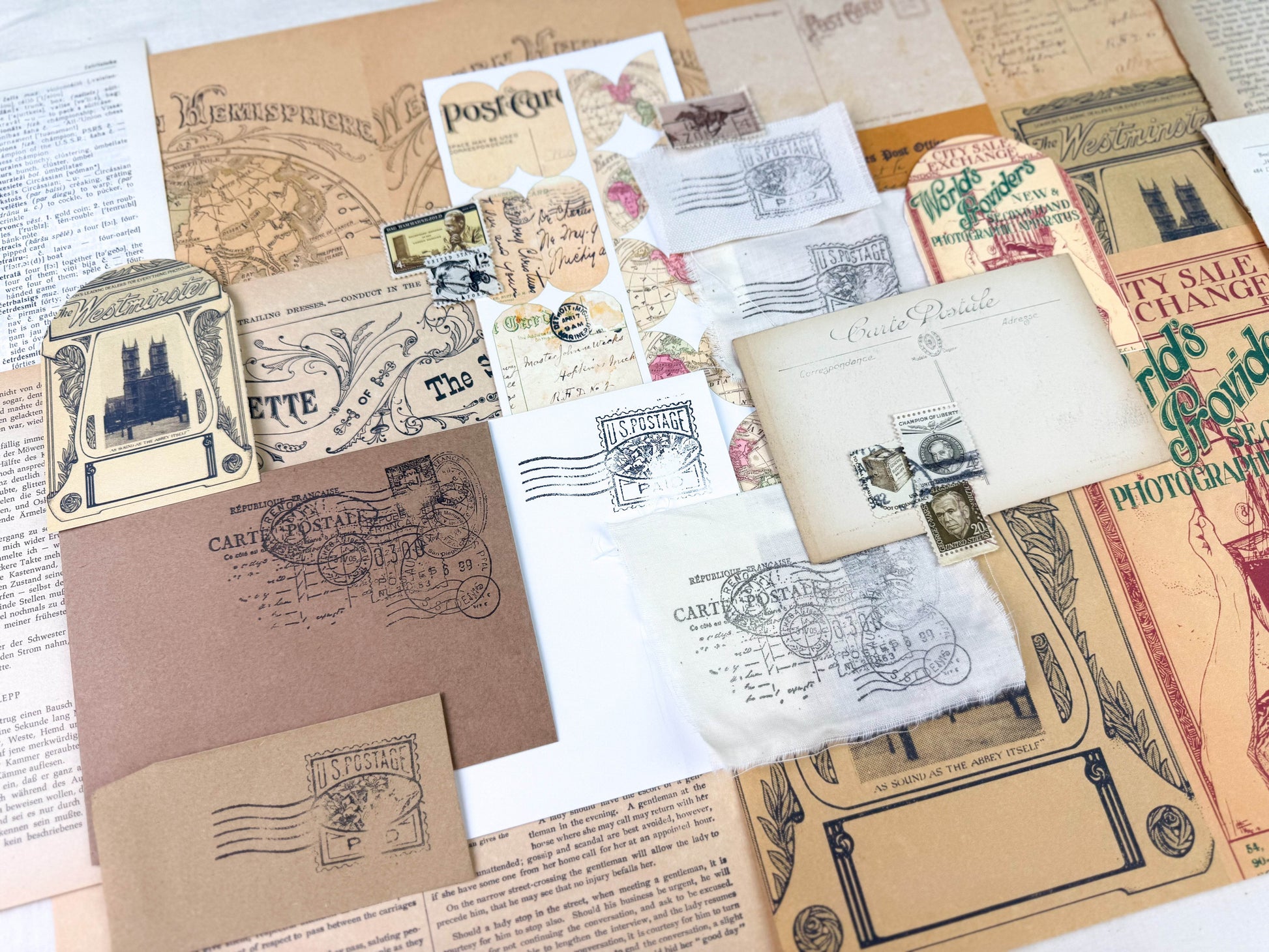 Foreign Travel Ephemera Kit - Concordia Style Boutique