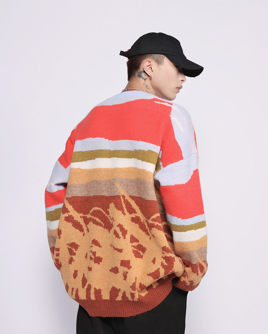 Farmland Artwork Knit Sweater - Concordia Style Boutique