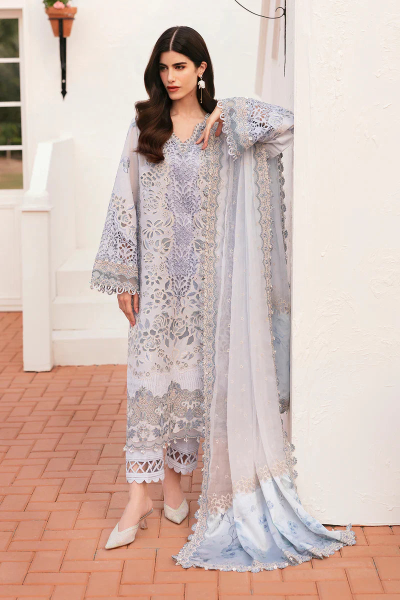 Baroque - BEL-25-D02 3 Piece Embroidered Stitched Lawn Suit