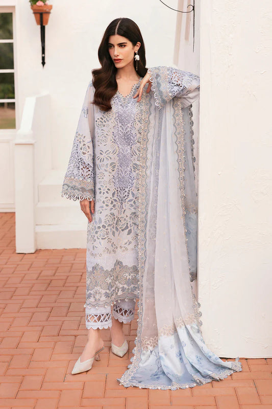 Baroque - BEL-25-D02 3 Piece Embroidered Stitched Lawn Suit