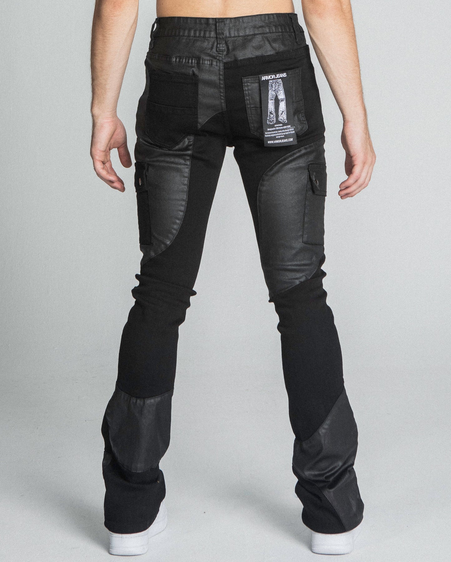 AJ40SK COLOR BLOCK STACKED JEANS