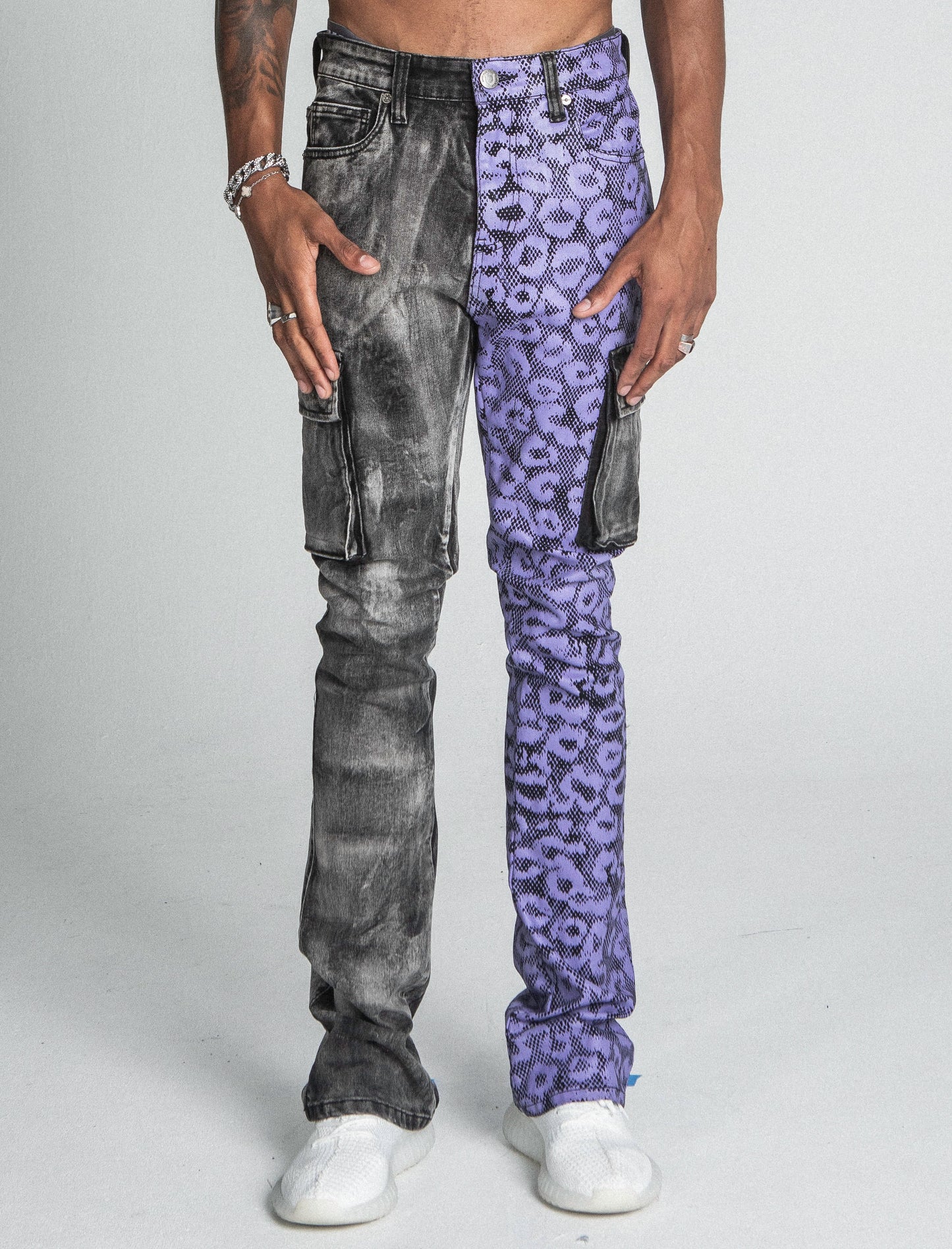 AJ33SK PURPLE CHEETAH STACKED CARGO