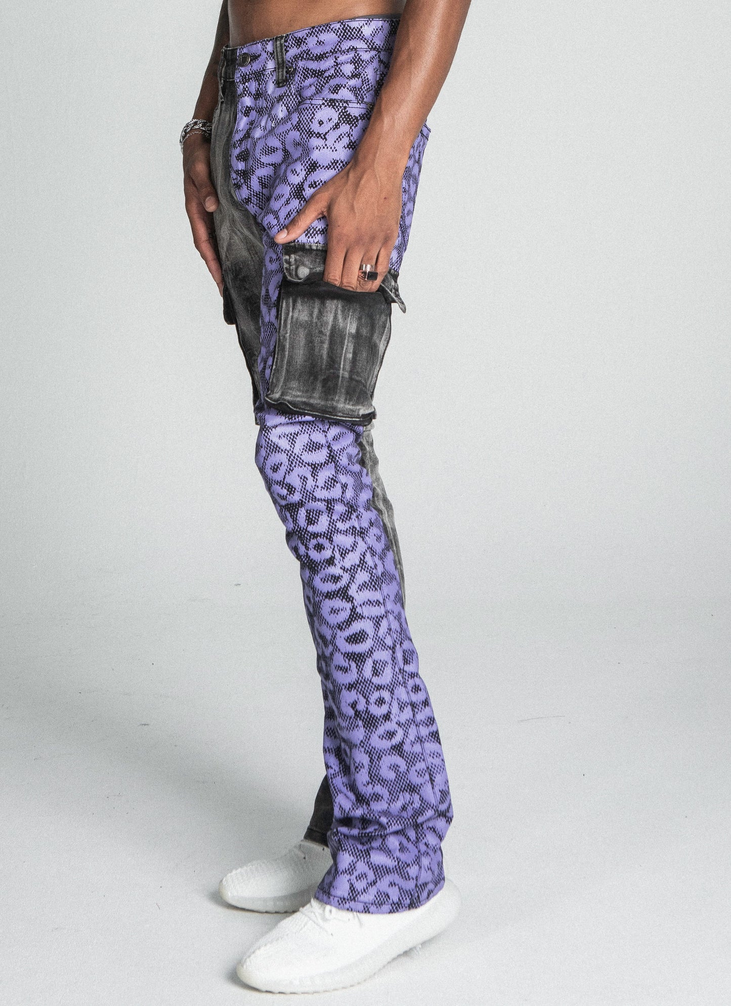 AJ33SK PURPLE CHEETAH STACKED CARGO