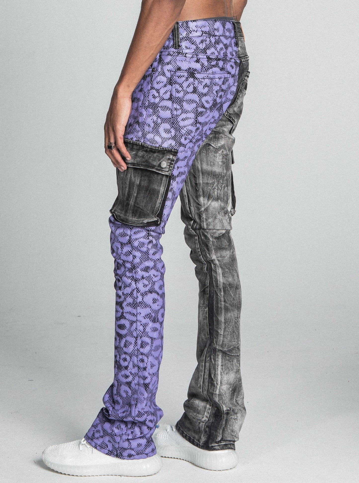 AJ33SK PURPLE CHEETAH STACKED CARGO