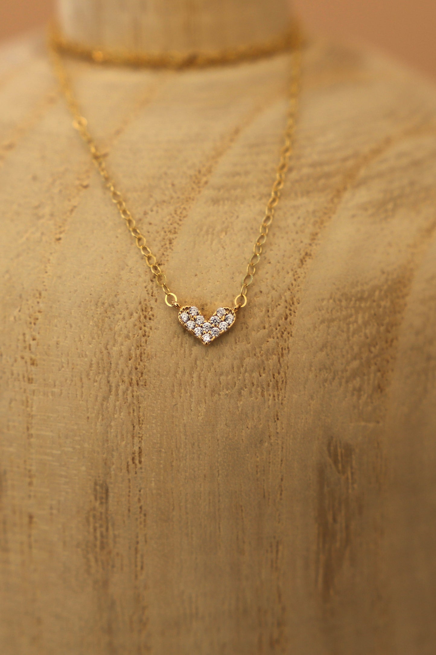 CZ FLOATING HEART NECKLACE - Concordia Style Boutique